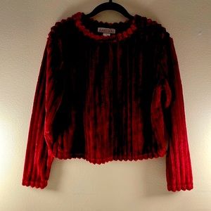 Burgundy soft pullover sweater